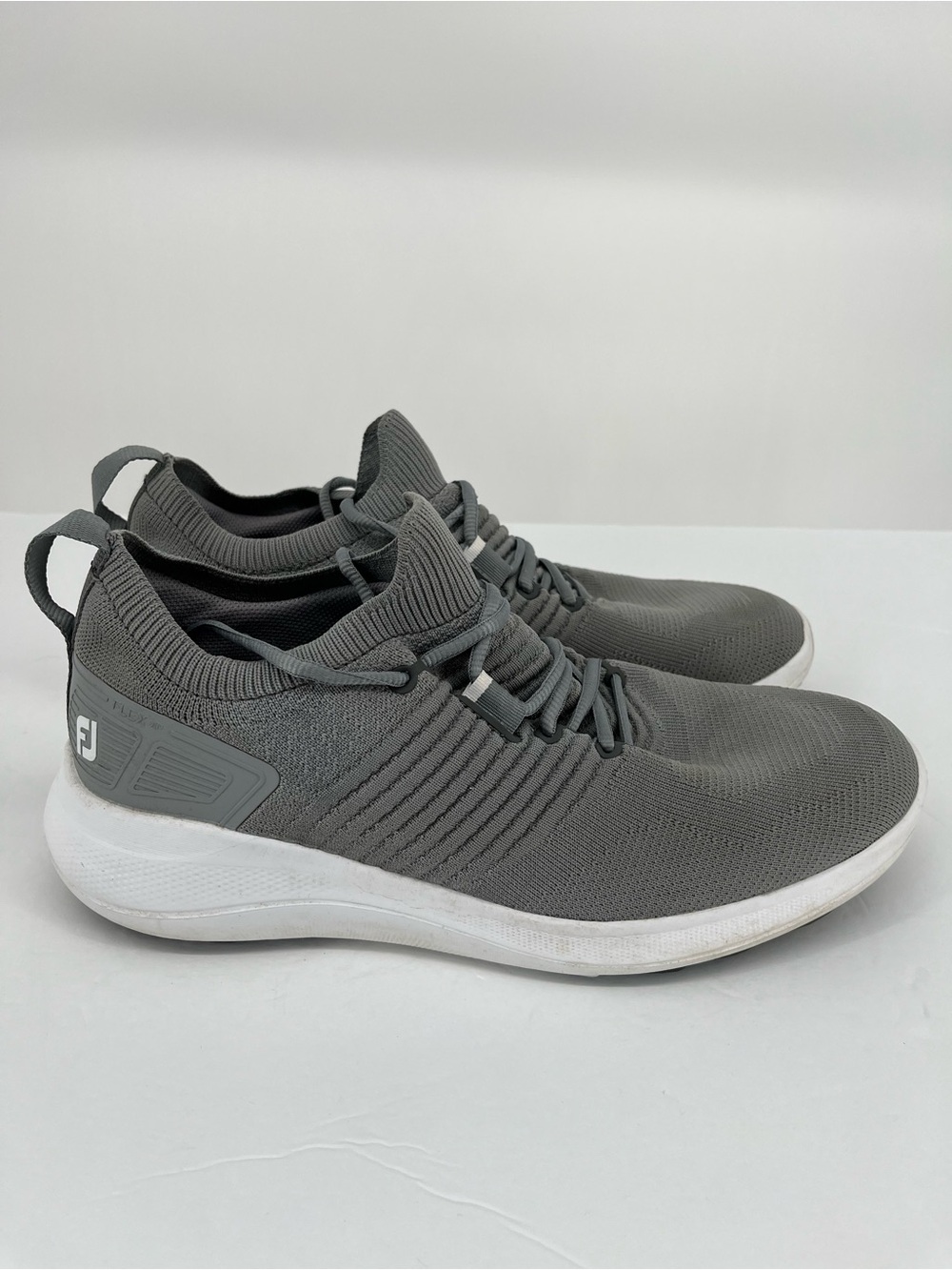 FootJoy FJ Flex XP Golf Shoes Gray Knit Athletic Sneakers Men’s Size 9.5